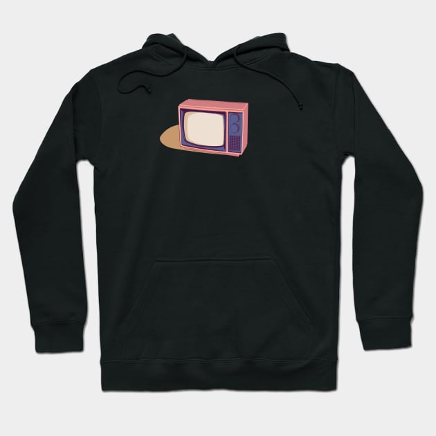 retro television Hoodie by enimu